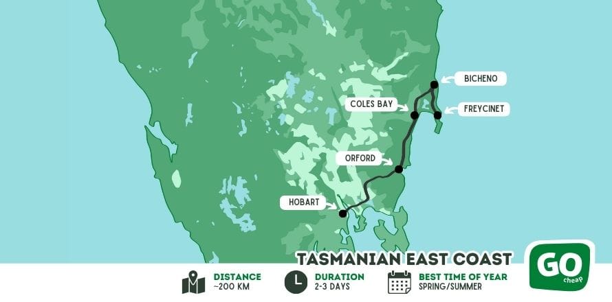 Hobart to Freycinet – Tasmania